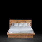 Industrial Style Tan Bed // Grey (Queen Size)