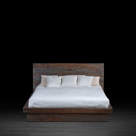 Industrial Style Tan Bed // Light Olive (Queen Size)