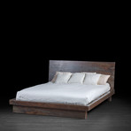 Industrial Style Tan Bed // Light Olive (Queen Size)
