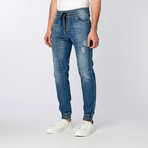 Dash Denim Collection Joggers // Mid Blue (L)