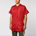 Breezy Windbreaker Poncho // Black + Red // Pack of 2 (M)