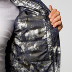 Foil Camo Goose Down Vest // Blue Camo (M)