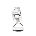 Amalfi High-Top Sneaker // White Leather + White Sole (Euro: 40)