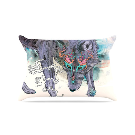 Journeying Spirit Wolf // Pillow Case (Standard: 30" x 20")