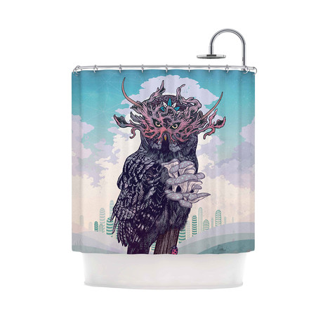 Journeying Spirit Owl // Shower Curtain