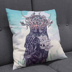 Journeying Spirit Owl // Throw Pillow (16" x 16")