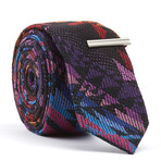 Skinny Tie + Tie Clip // Dia Tribe // Multi Color