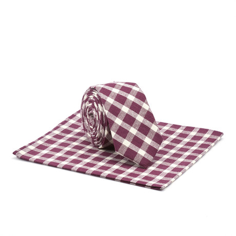 Skinny Tie + Pocket Square // Gyration Station // Purple