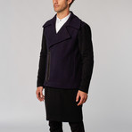 Convertible Coat // Navy Blue + Black (XM)