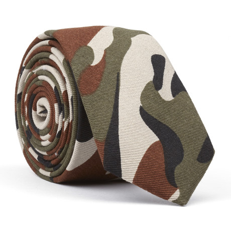 Skinny Tie // Sergeant Slaughterhouse // Green Camo