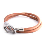 Lock Clasp Bracelet  // Brown