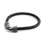 Corded Hook Bracelet  // Black