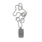 Star Dog Tag // Silver