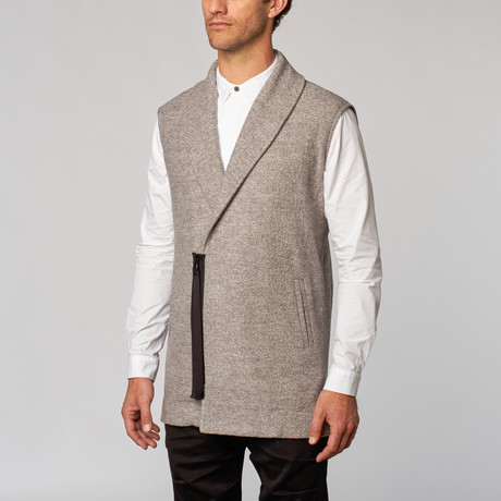 Sleeveless Cardigan // Grey (XS)