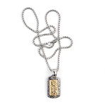 2-Tone Dog Tag // Silver + Gold