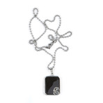 Dragon Necklace // Silver + Black