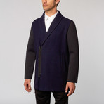 Scuba Coat // Navy Blue + Black (M)