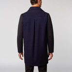 Scuba Coat // Navy Blue + Black (S)