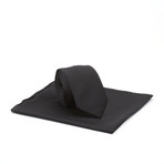 Skinny Tie + Pocket Square // Winners and Sinners // Black