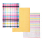 Pocket Square 3 Set Combo // Pink + Yellow