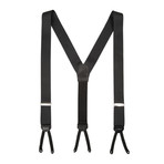 Handmade Grosgrain Suspenders // Black