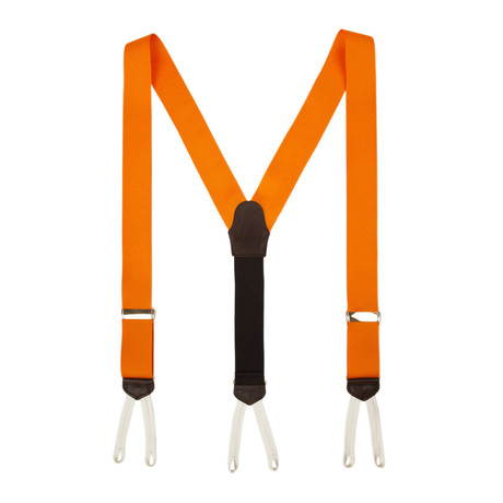 Handmade Grosgrain Suspenders // Orange