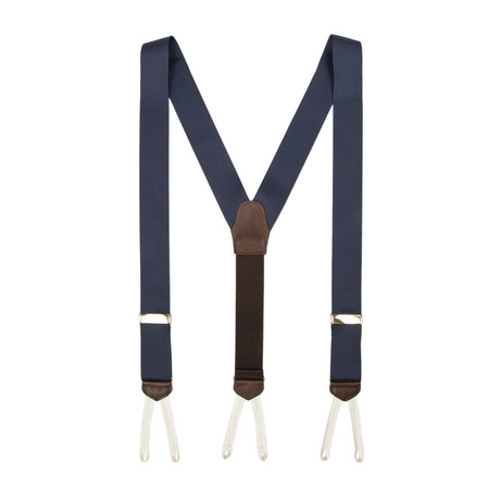 Handmade Grosgrain Suspenders // Navy