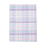 Muted Plaid Pocket Square // Pink + Blue