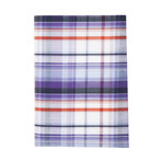 Trendster Plaid Pocket Square // Blue + Off-White