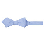 Oxford Cotton Diamond Tip Bowtie // Blue