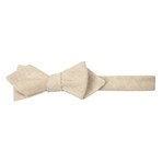 Oxford Cotton Diamond Tip Bowtie // Tan