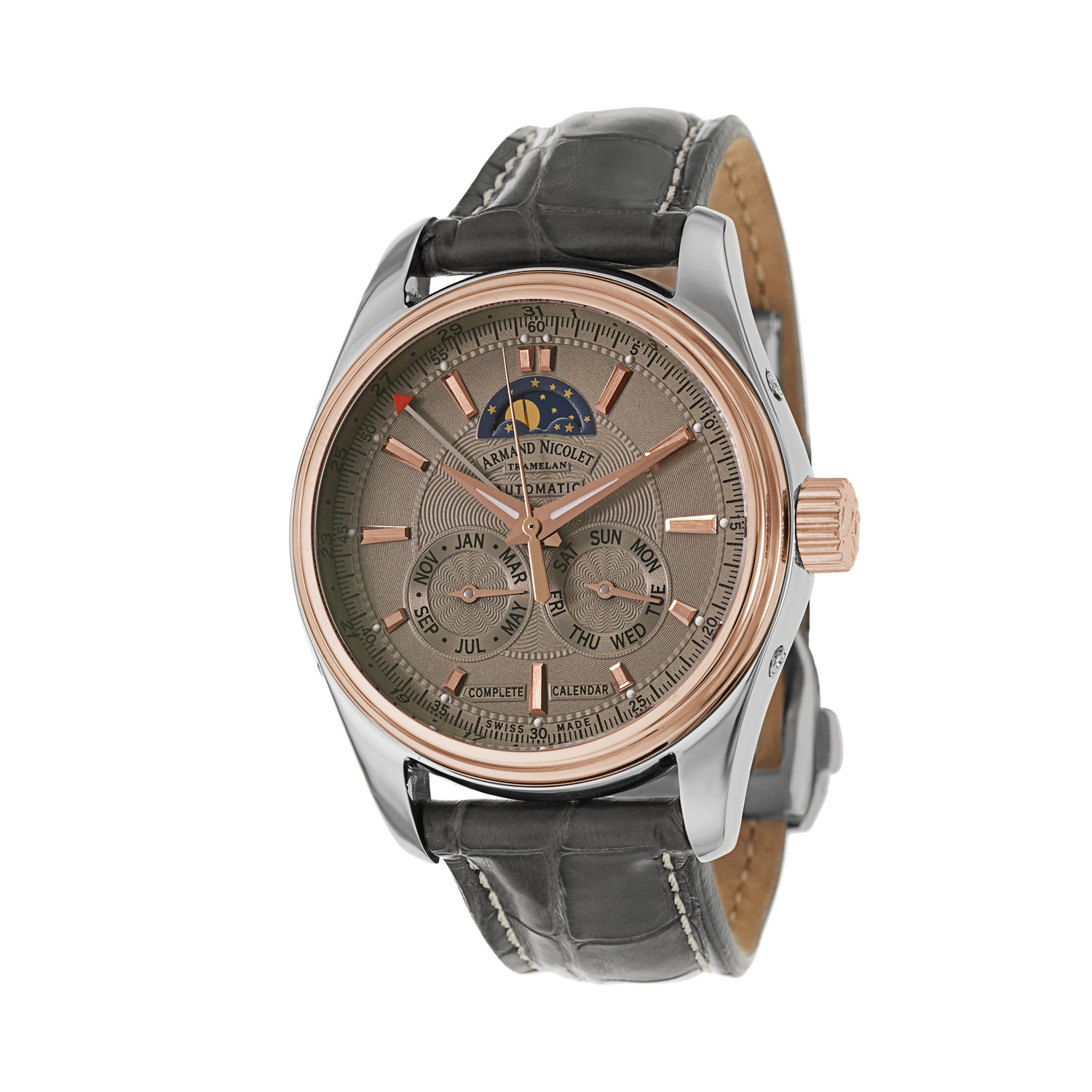 Armand Nicolet M02 Complete Calendar Moonphase Automatic