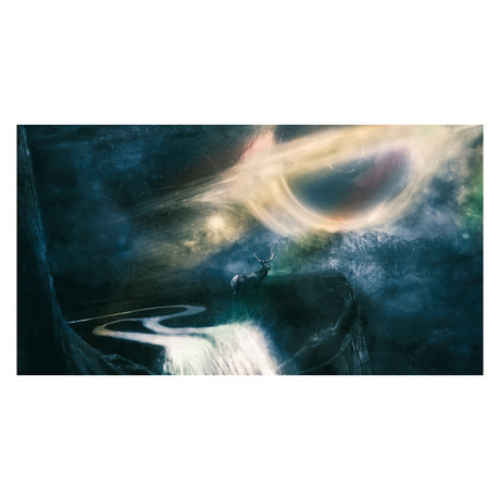 The Edge of Midgard (Canvas // 15"W x 8"H x 1.75"D)