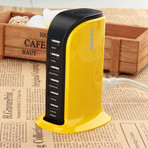 6-Port Desktop USB Charger // Yellow