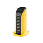 6-Port Desktop USB Charger // Yellow