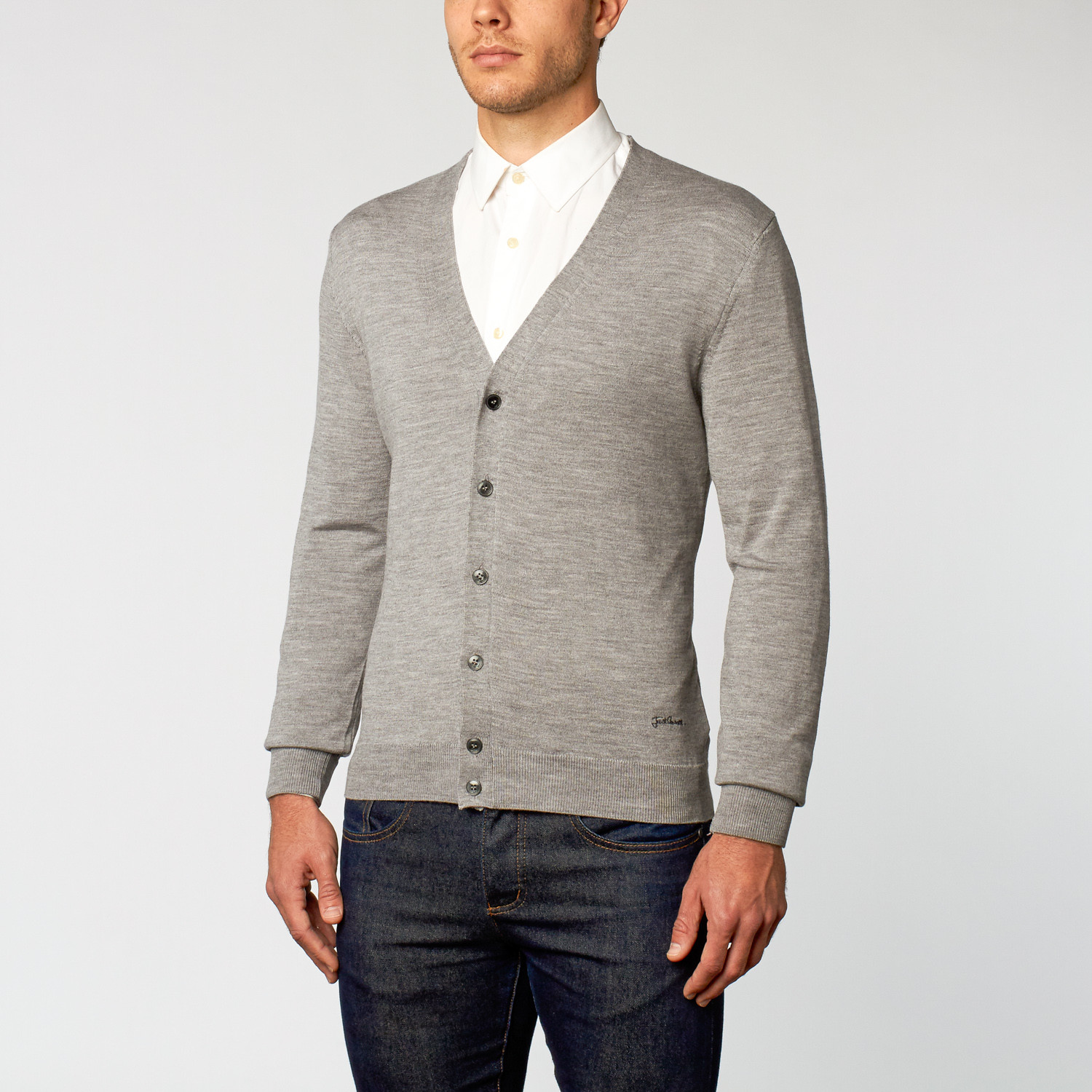 Cardigan // Heather Grey (S) - Just Cavalli - Touch of Modern