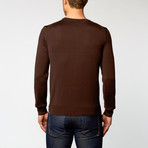 Round-Neck Sweater // Brown (M)