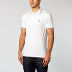 Just Cavalli // Short-Sleeve Polo // White + Black Trim (M)