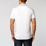 Just Cavalli // Short-Sleeve Polo // White + Black Trim (M)