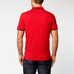 Just Cavalli // Short-Sleeve Polo // Red + Black Trim (M)