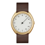 Slow O 12 Quartz // Gold Case + White Dial