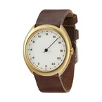 Slow O 12 Quartz // Gold Case + White Dial