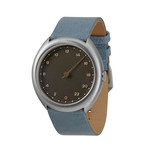 Slow O 10 Quartz // Silver Case + Anthracite Dial