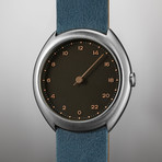 Slow O 10 Quartz // Silver Case + Anthracite Dial