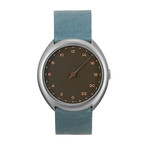 Slow O 10 Quartz // Silver Case + Anthracite Dial