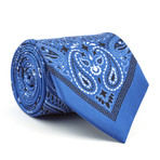 Silk Tie // Blue Bandana