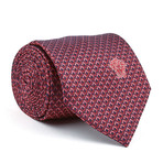 Silk Tie // Burgundy Diamonds