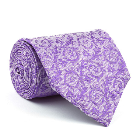 Silk Tie // Lavender Flora