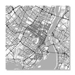 Montreal Traffic // White (16"W x 16"L x 0.2"D)