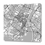 Montreal Traffic // White (16"W x 16"L x 0.2"D)